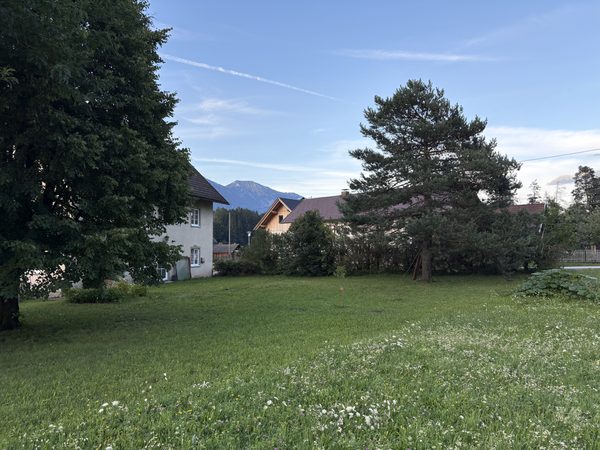 Garten mit Bergblick