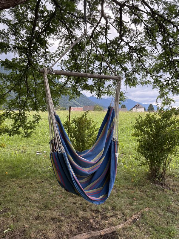 Hängeschaukel im Garten