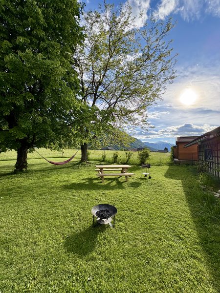 Terrace and garden of Kaufhaus Wiedenig in Möderndorf