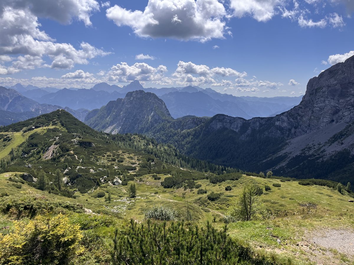 Karnische Alpen mit Blick Richtung Slowenien