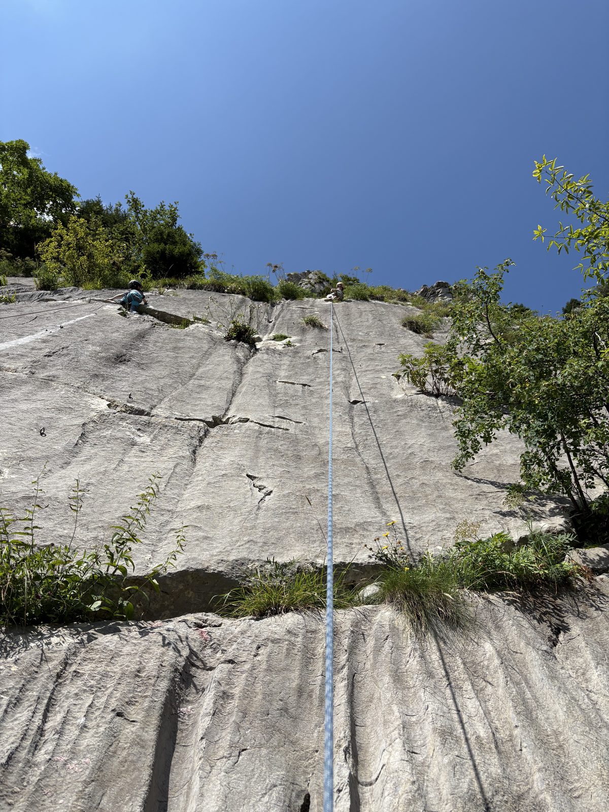 Klettersteig in den Karnischen Alpen im Herbst